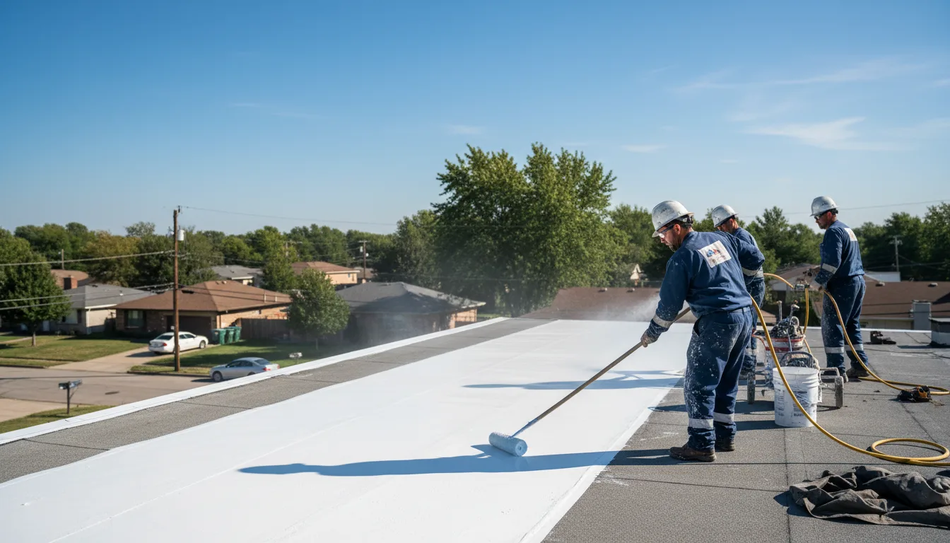 Commercial roof coating in Blue Mounds, WI near me